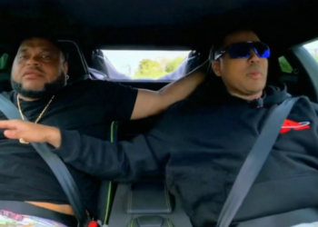 Santiago Matías junto con la fruta protagonizan incidente durante maniobra en Planeta Alofoke